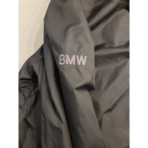Oobe Black Hooded Jacket Size Large BMW On The Sleeve - Picture 7 of 7